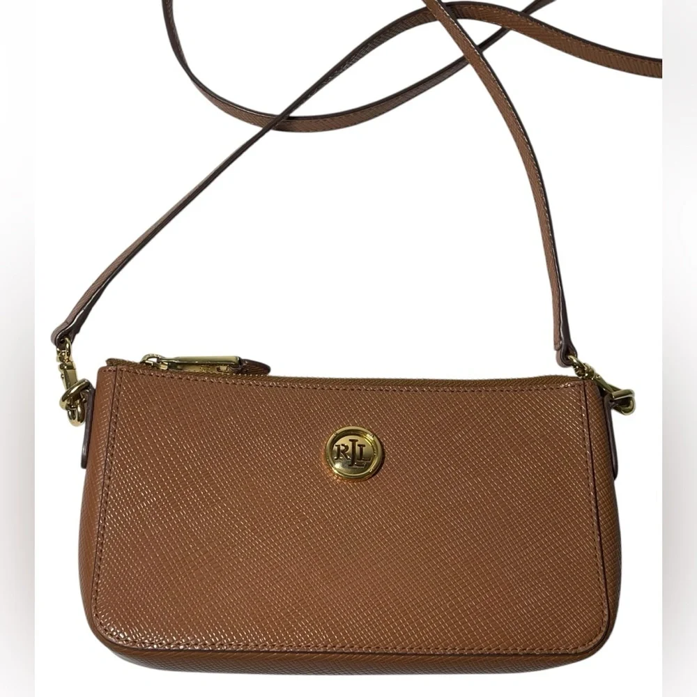 Lauren Ralph Lauren Brown Crossbody Purse - Picture 3 of 9